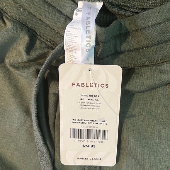 NWT Fabletics Daria Jogger in Safari, size small. - Picture 9 of 9